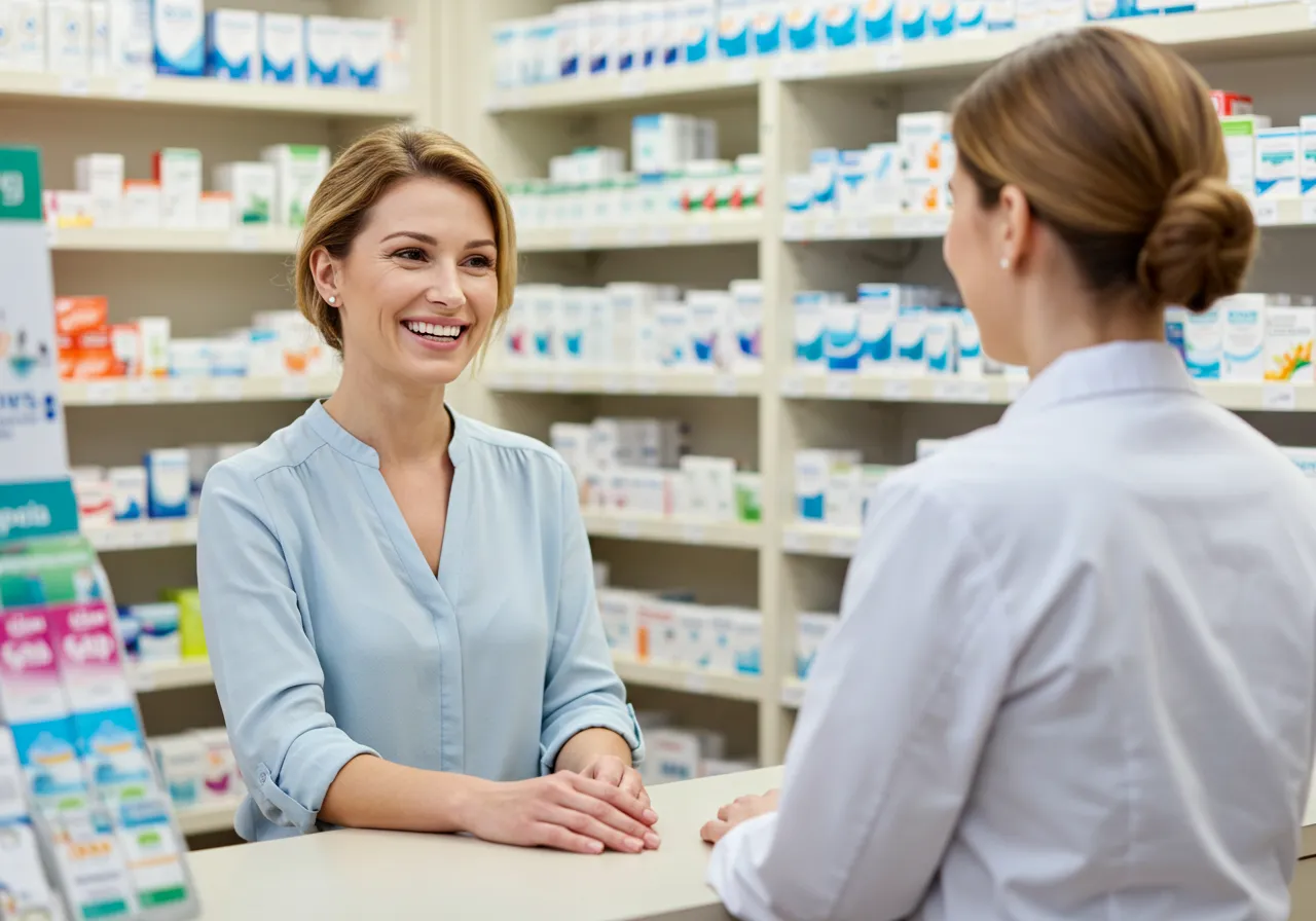 The front counter of Torgsyn Discount Pharmacy.